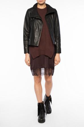 Leather jacket with collar, zdjęcie 2 Leather jacket with collar od AllSaints